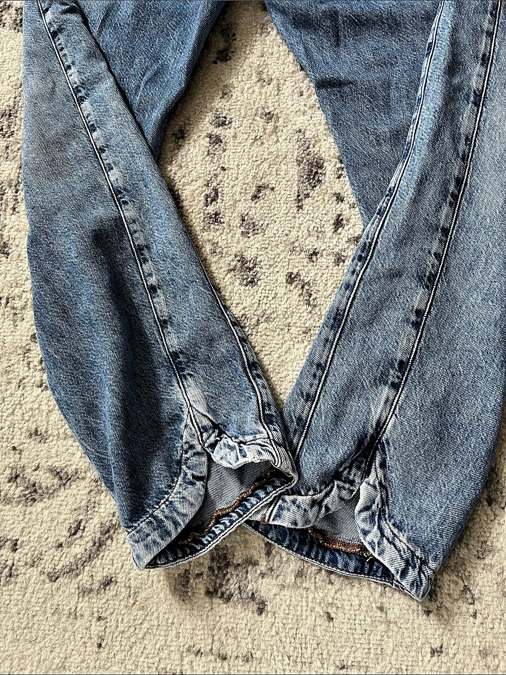 Pilcro Blue Denim Drawstring Jogger Pants - Picture 4 of 8